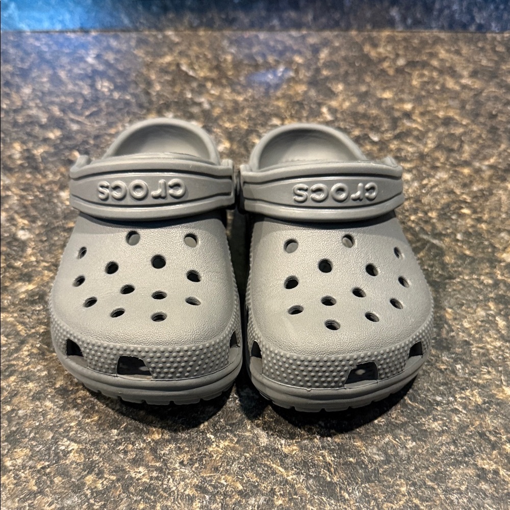 CROCS Kids Charcoal Gray Clogs